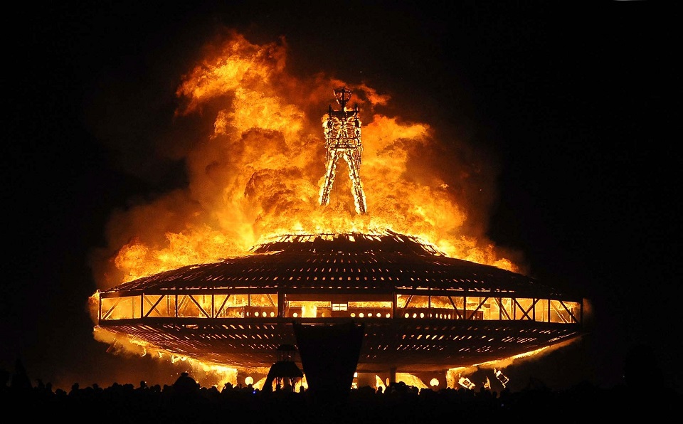 Garry Hamer burning man